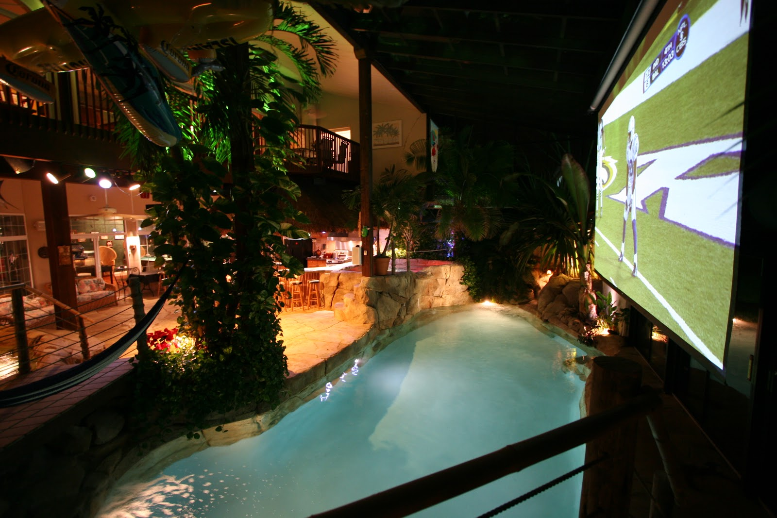 30-Foot Live Palm and Banana Trees in a Lush Indoor Oasis